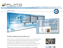 Tablet Screenshot of plato-tec.de